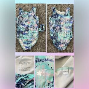 CL Destira Soft Gymnastics Leo + Hair Tie- Excellent Condition Fast Shipper!